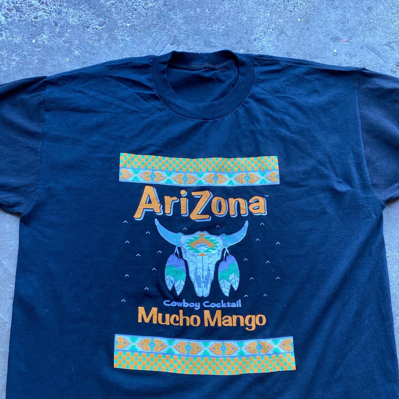 Black single-stitch t-shirt with ‘Cowboy Cocktail’ print - XXL