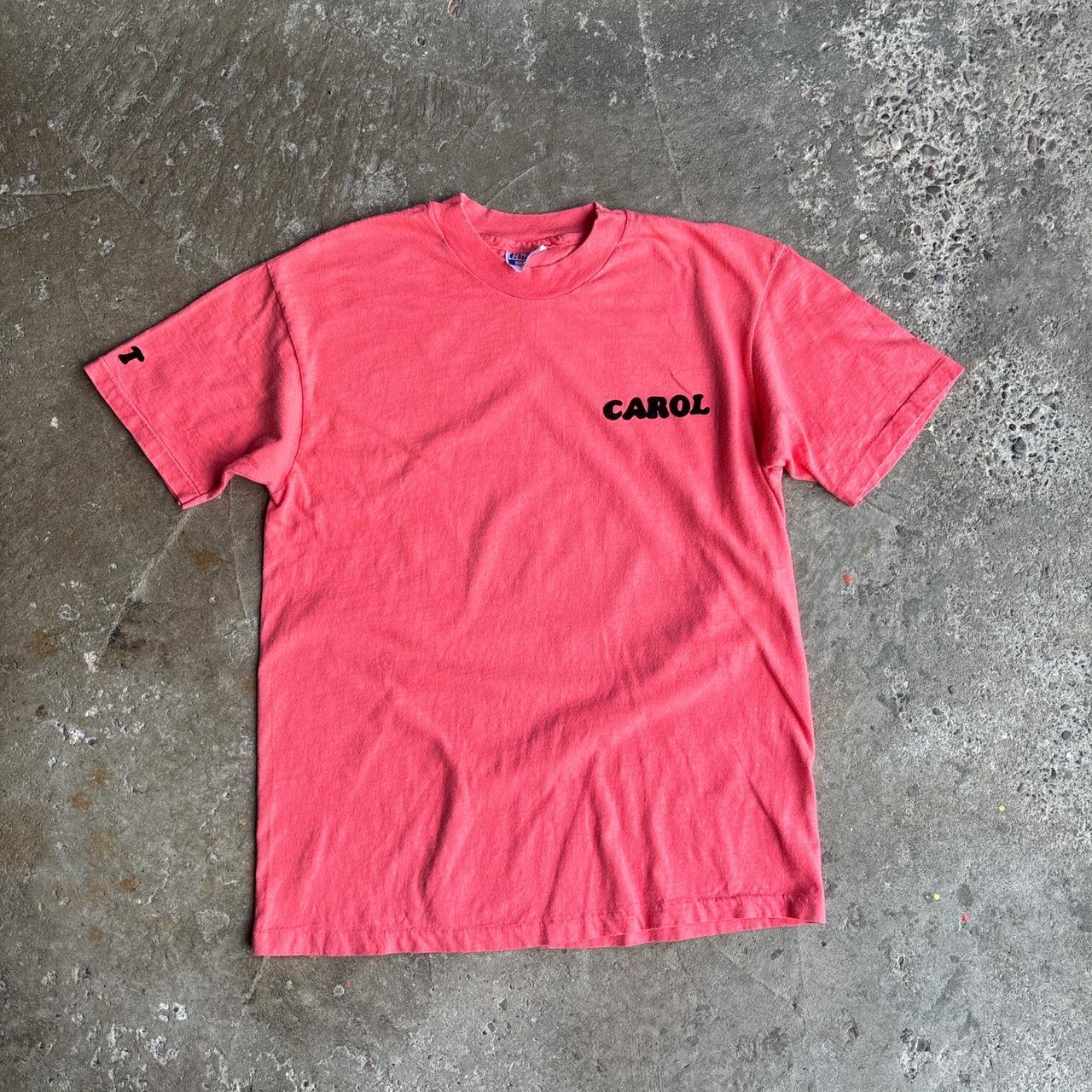 Carol’s pink bowling t-shirt