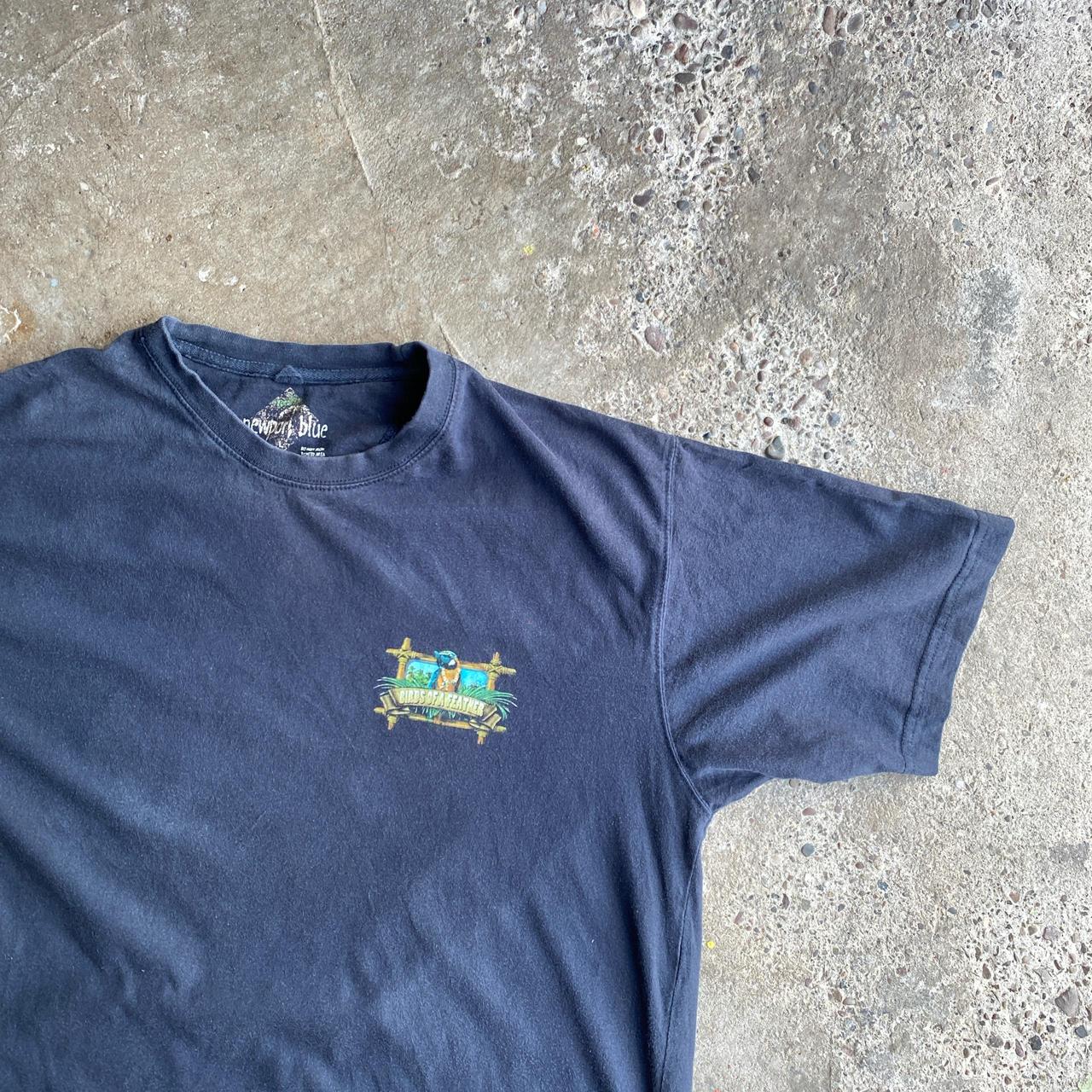 Black Newport Blue Graphic Bar T-Shirt - L