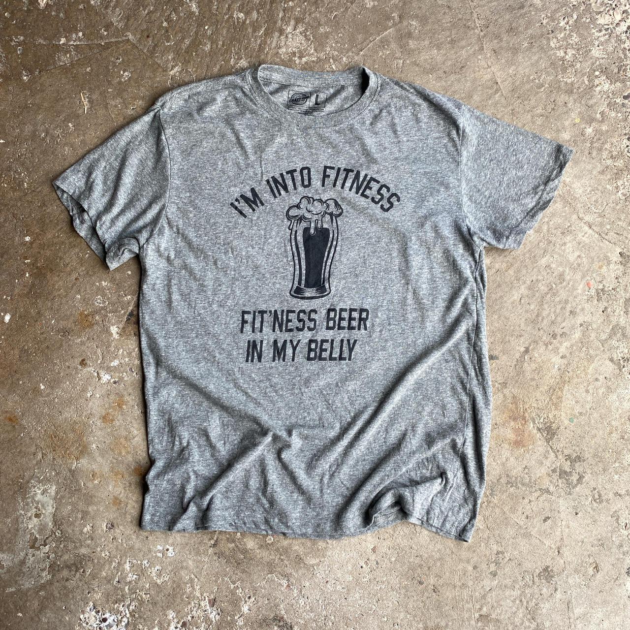 Grey ‘I’m into fitness’ crazy dog