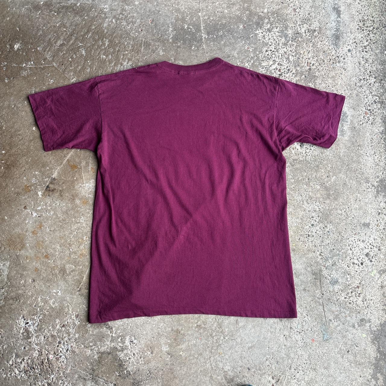 Burgundy ‘University of Minnesota Football’ Single Stitch T-Shirt