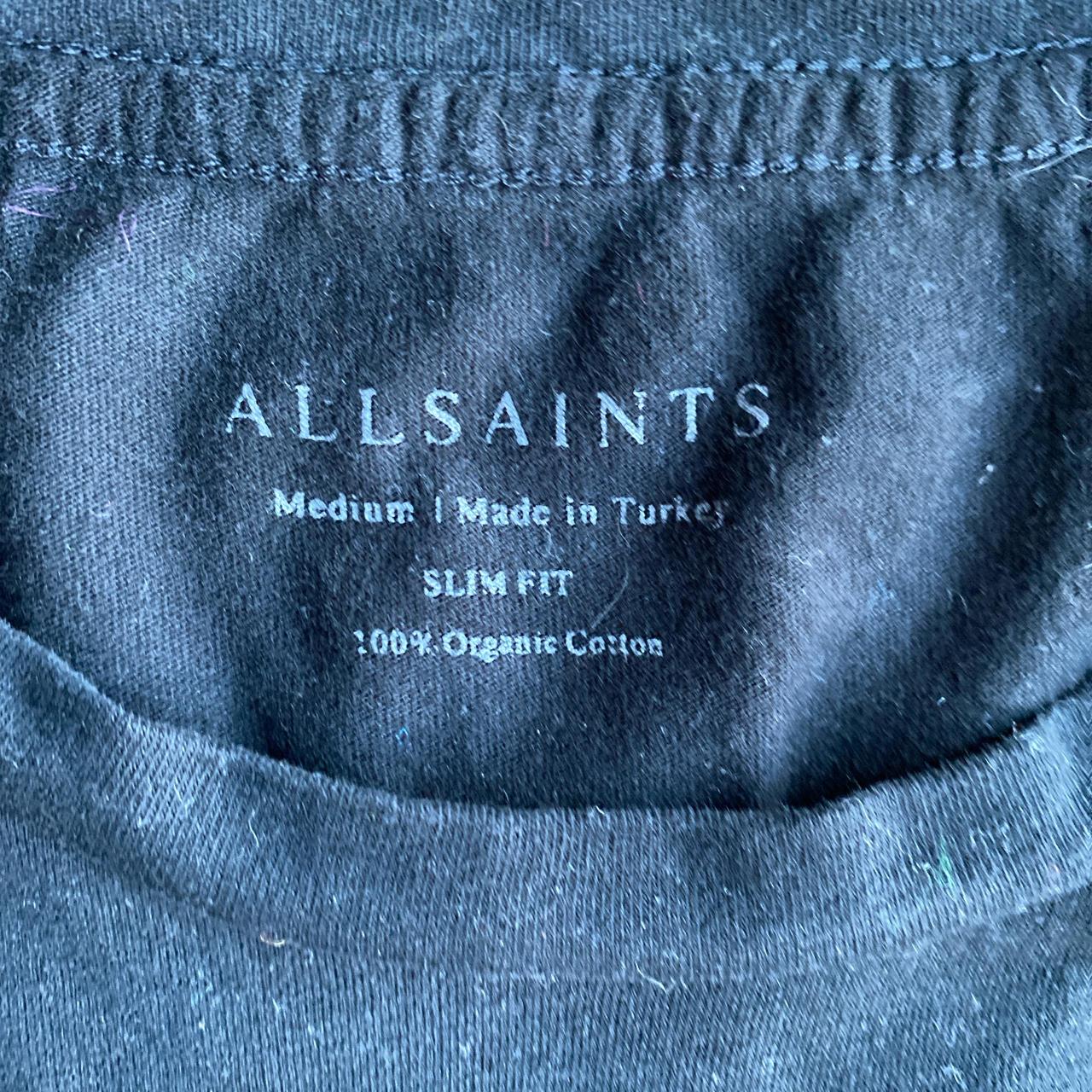 Black All Saints Logo T-Shirt - M