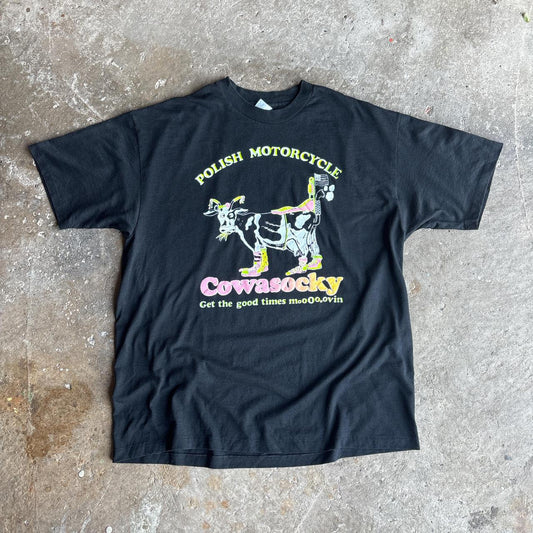 Black ‘Cowasacky’ graphic tee