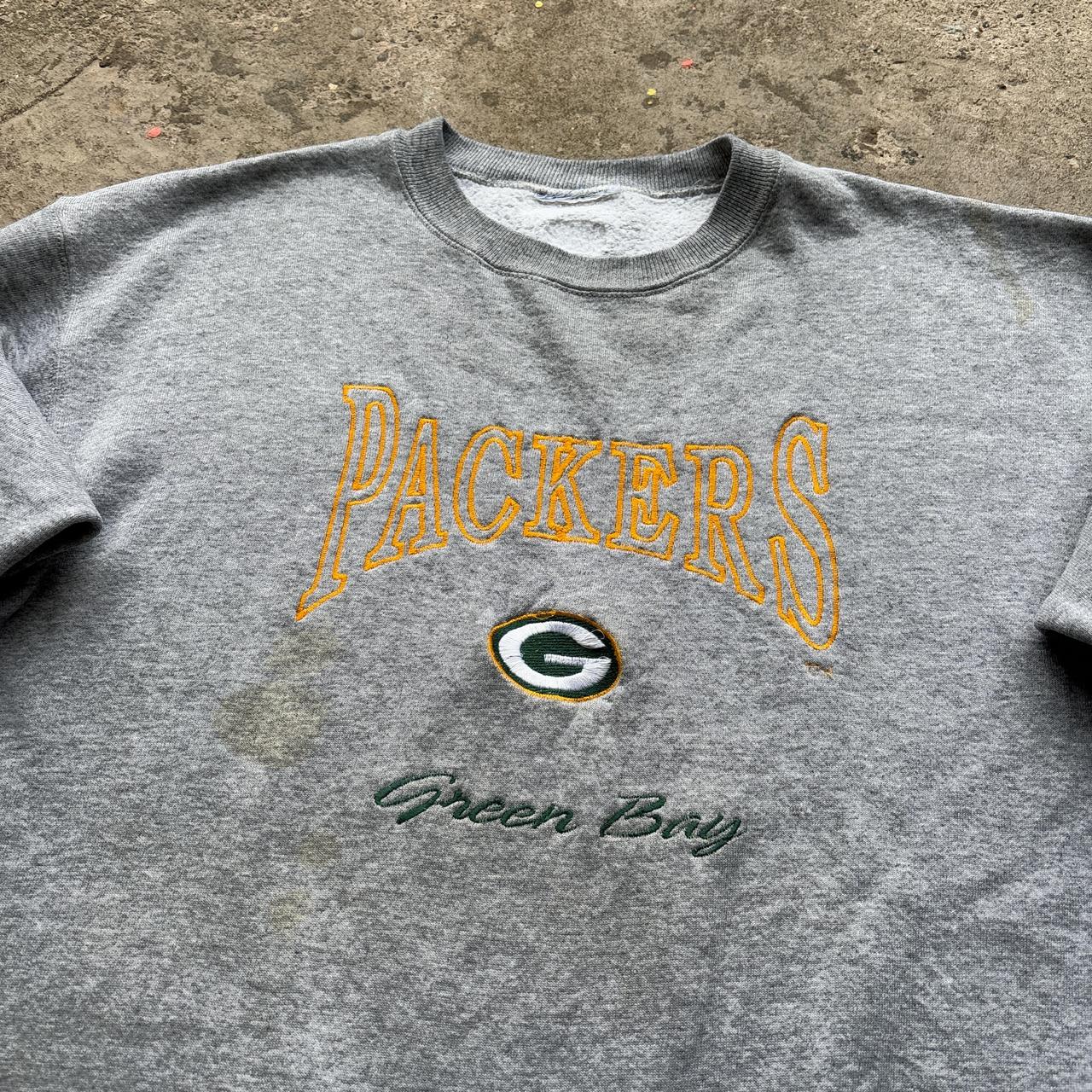 90s Grey Green Bay Packers sweatshirt