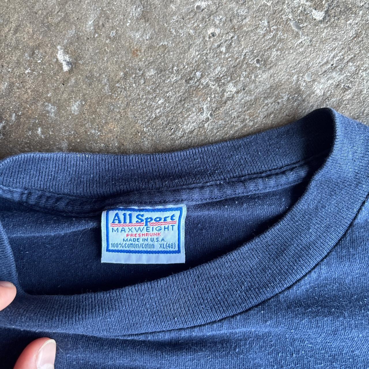 90s Navy frog graphic tee