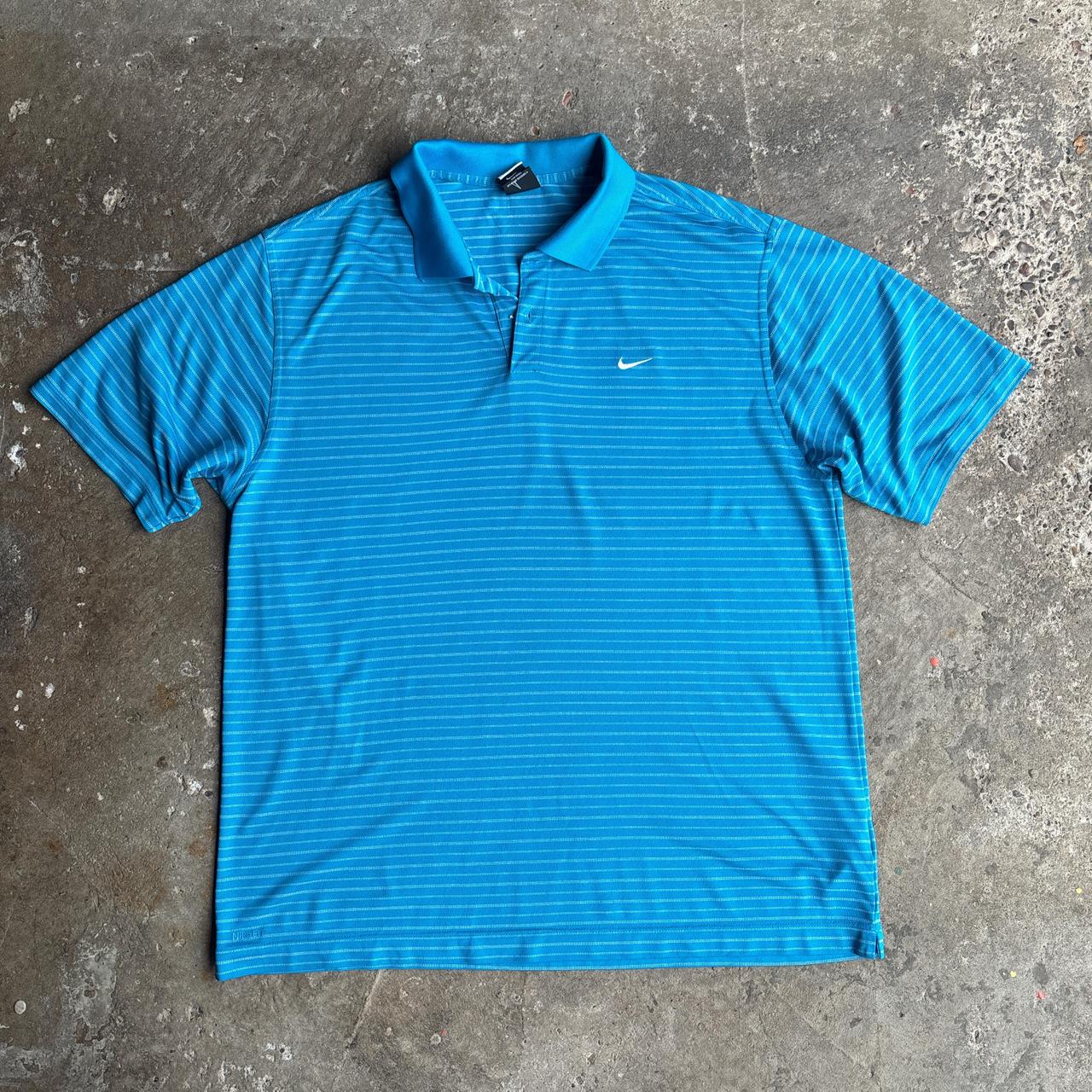 Blue and white Nike Golf Polo shirt