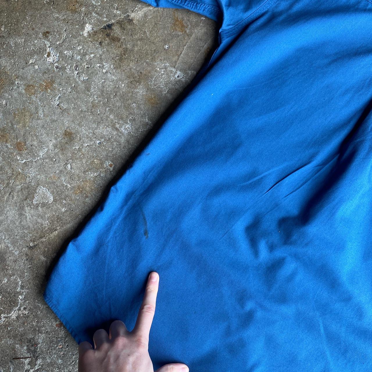 Blue Carhartt Short Double Pocket Sleeve Shirt - M