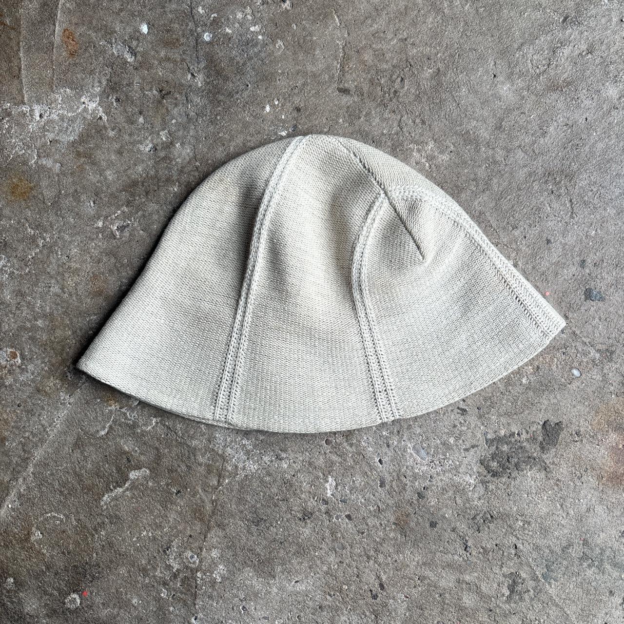 Cream Timberland Knitted Bucket Hat