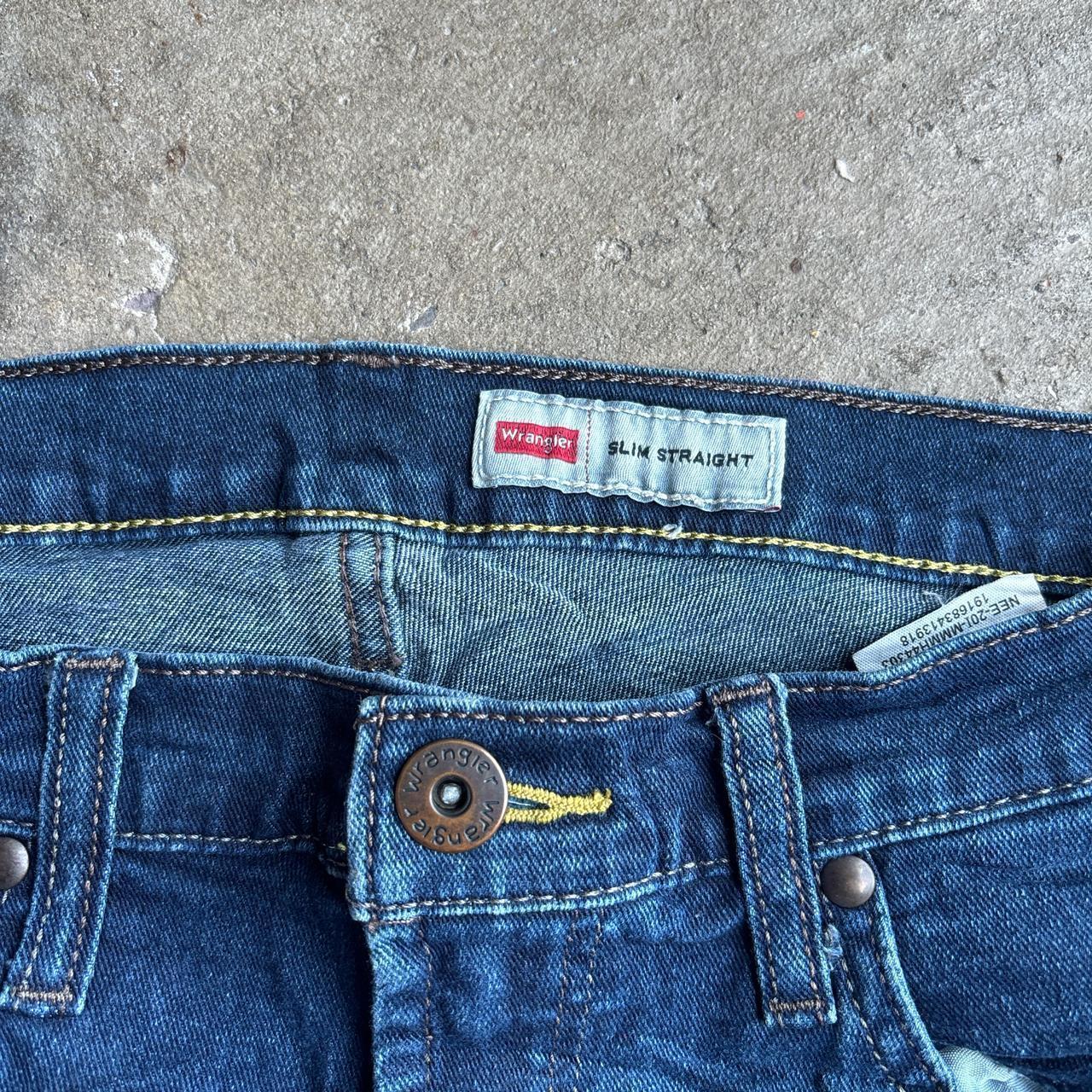 Blue Denim Wrangler Ripped Shorts
