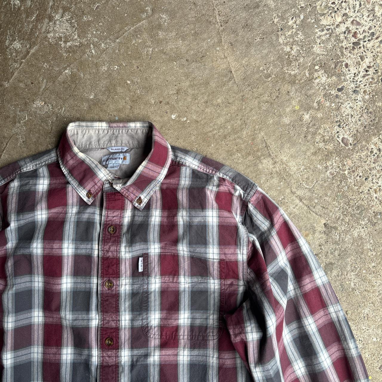 Red & Black Checkered Carhartt Shirt