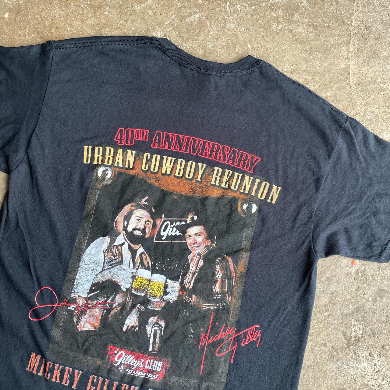 Black Urban Cowboy Graphic Bar T-Shirt - L