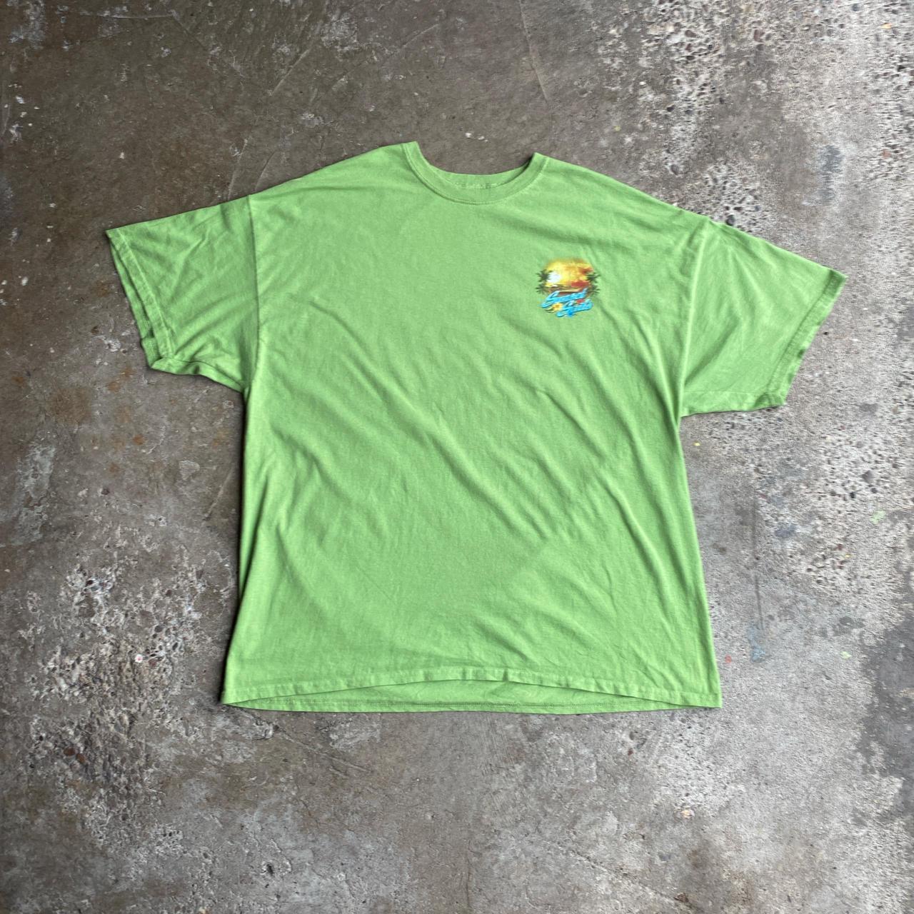 Green ‘Sunset Sails’ Graphic Bar T-Shirt - XL