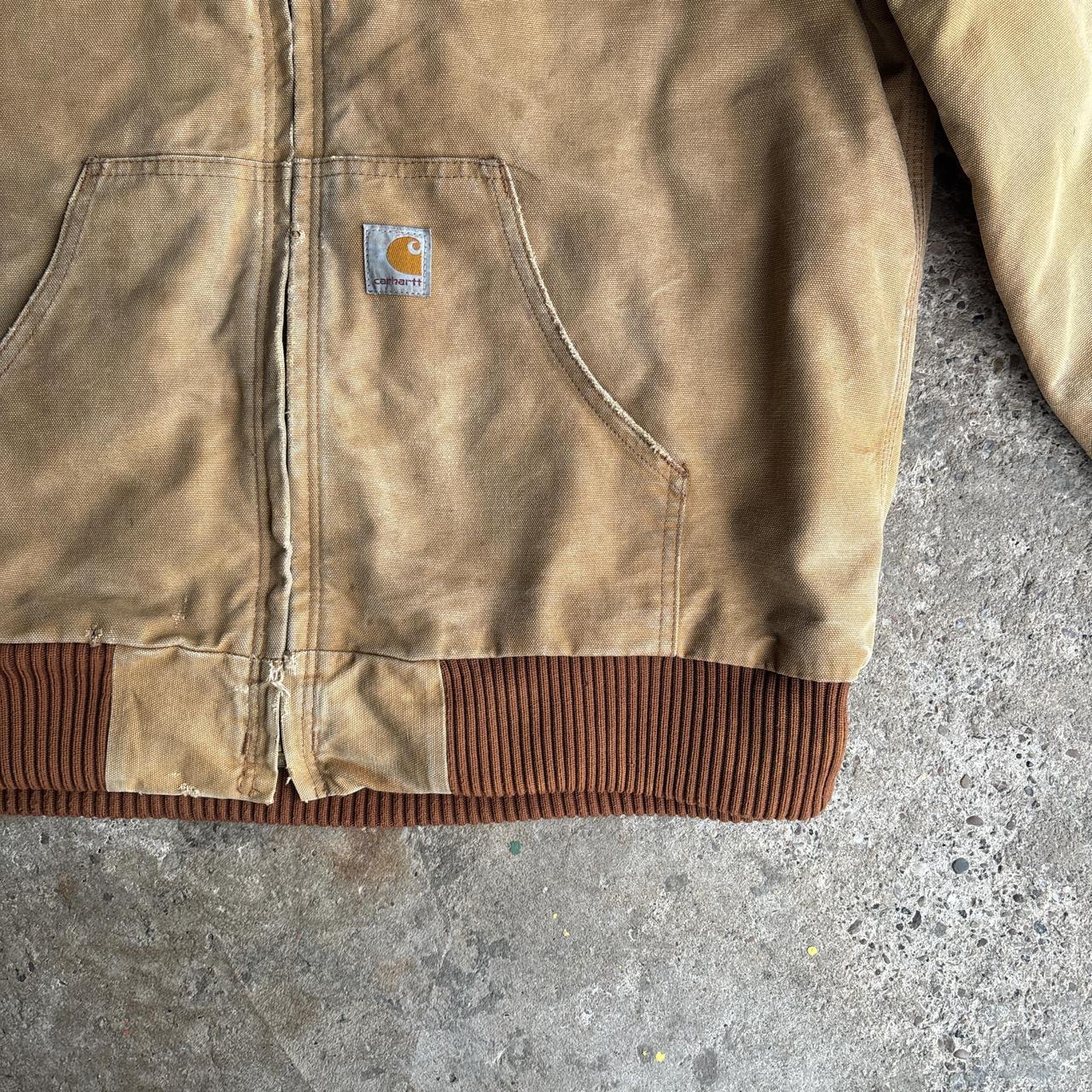 Tan Carhartt Hooded Workwear Jacket - XL