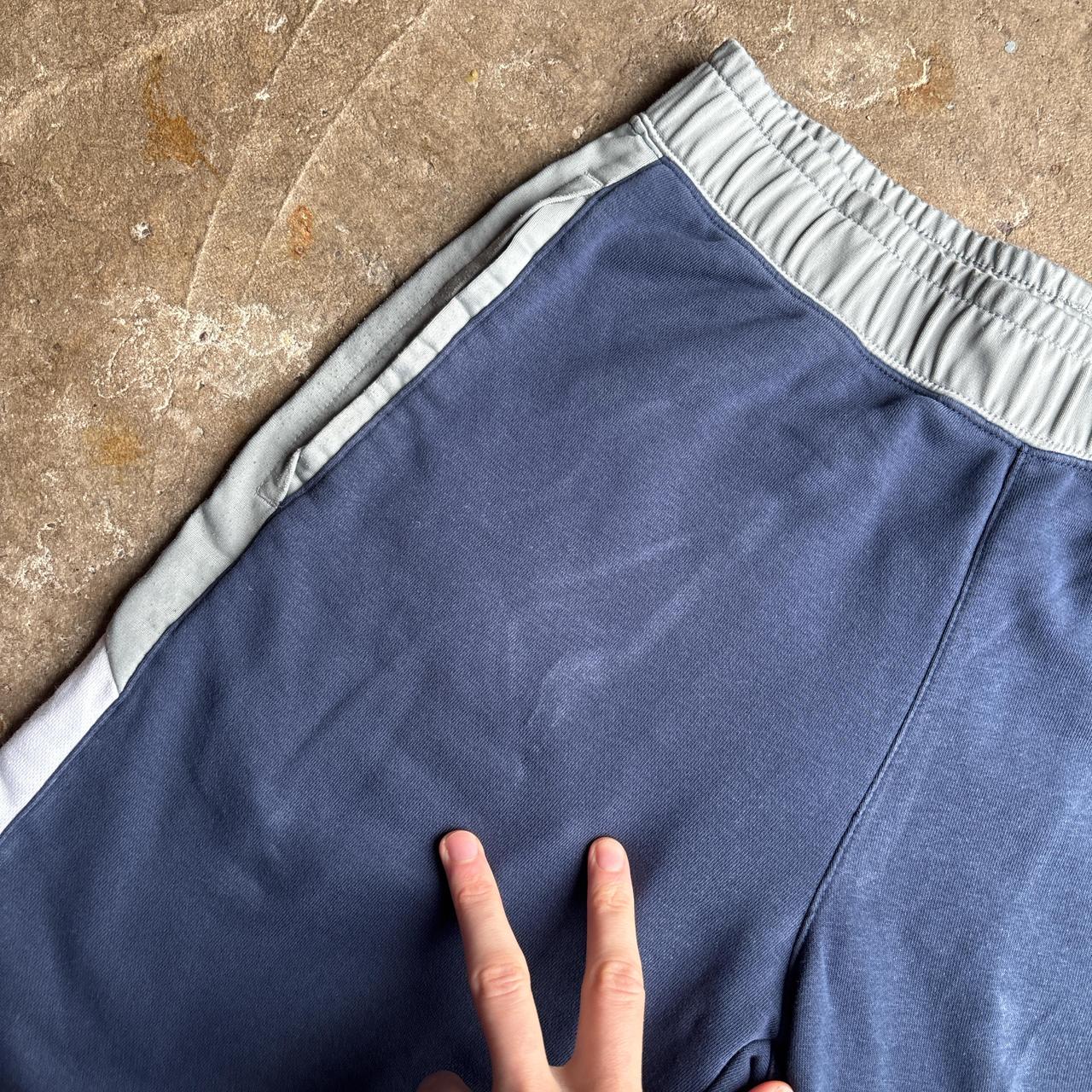 Navy & Grey Nike Tracksuit Shorts - S