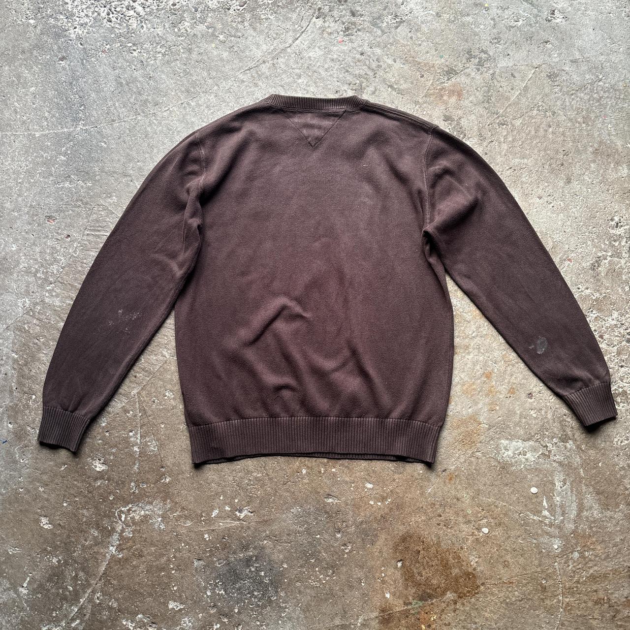 Y2K Brown Tommy Hilfiger knitted sweatshirt - L