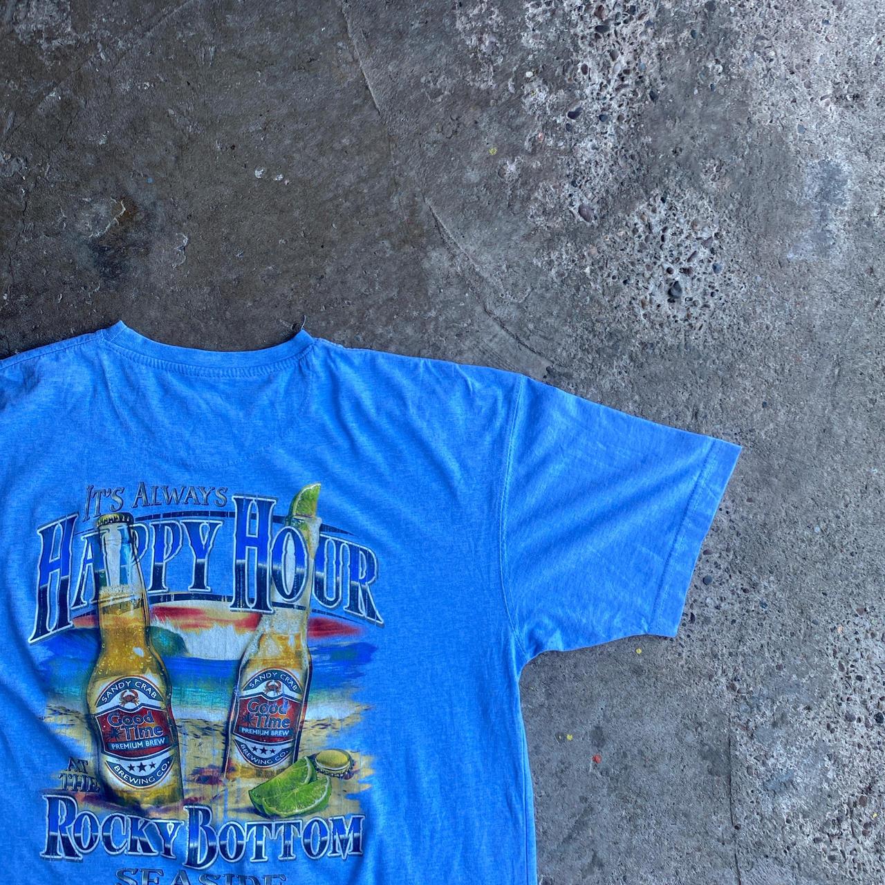 Light Blue “it’s always happy hour” Bar T-Shirt