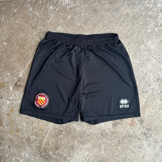 Black FC United Errea Football Shorts