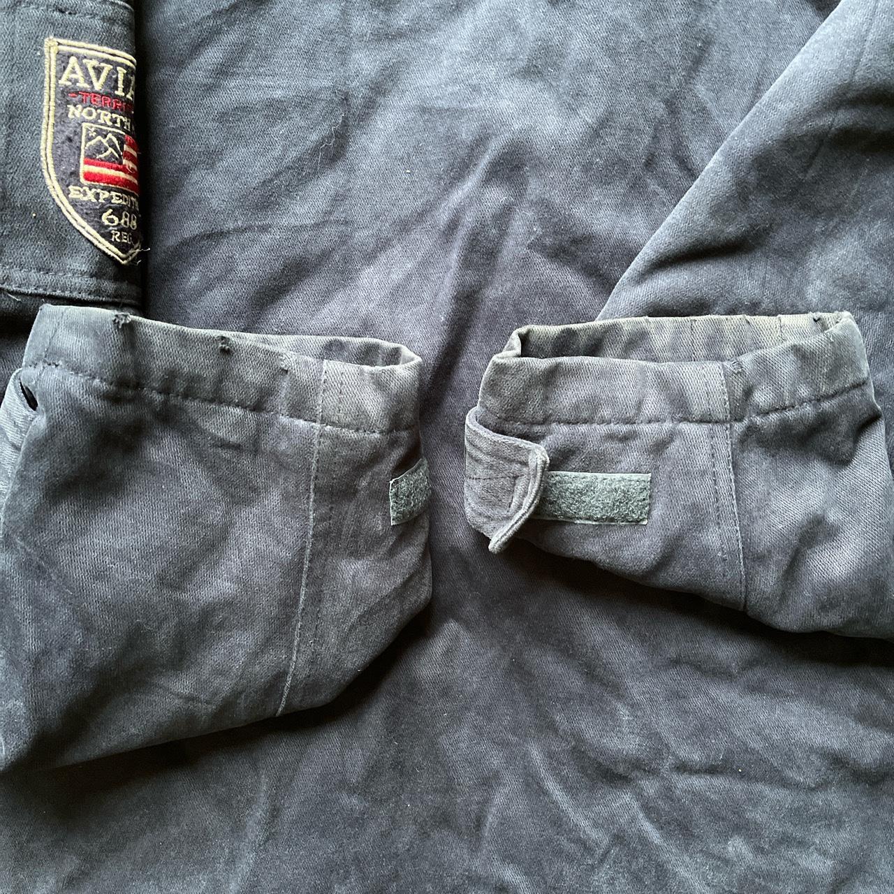 Blue aviatic jacket with soft green lining