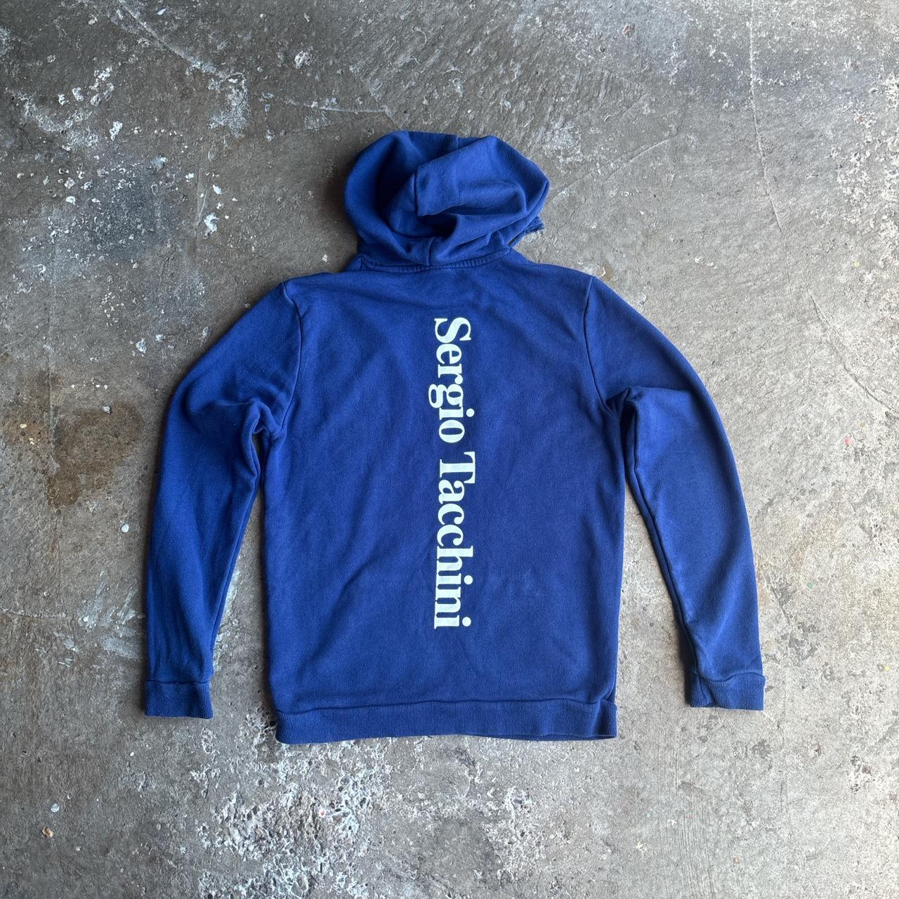 Blue Sergio Tacchini Logo Hoodie