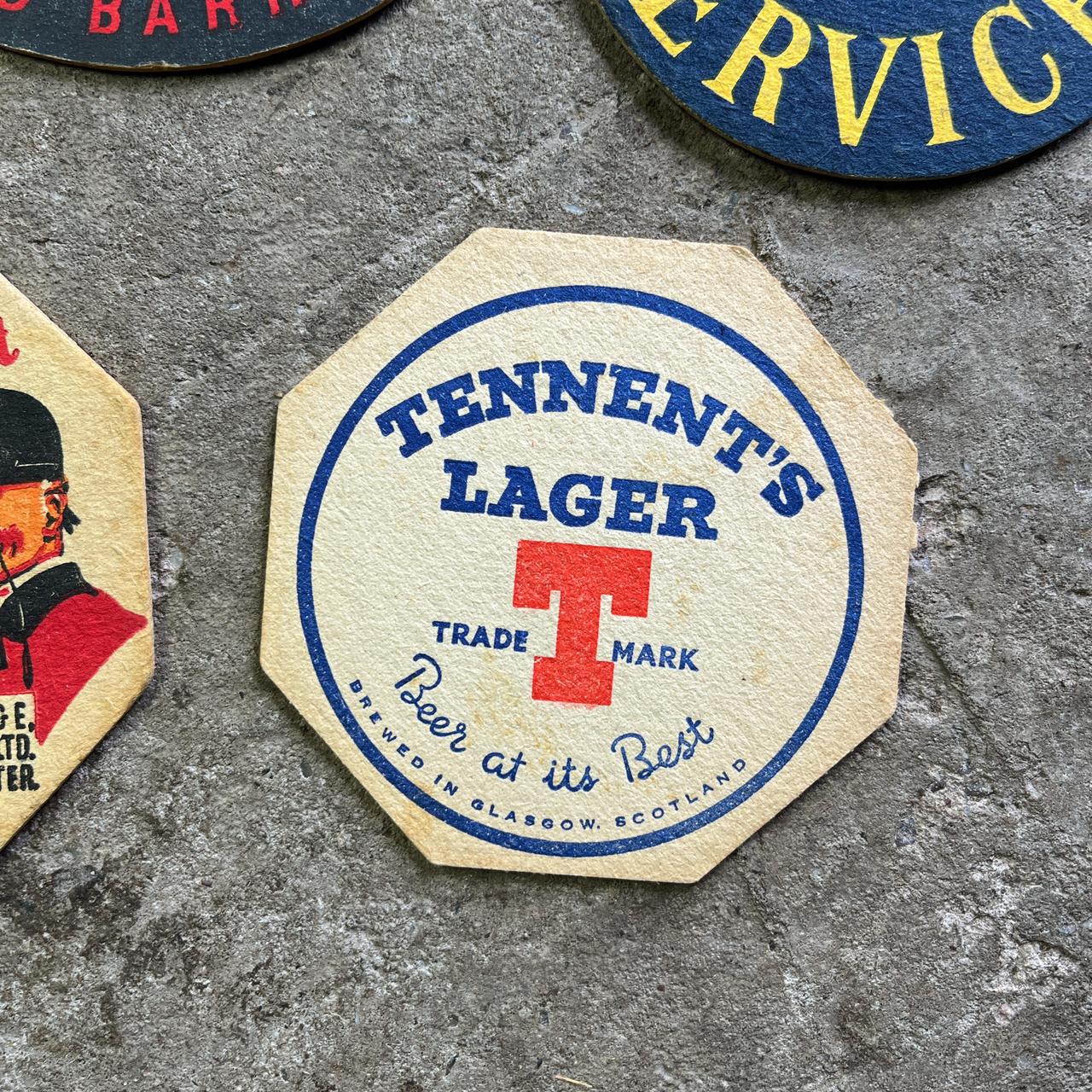 Vintage beer mat collection (group of 5)