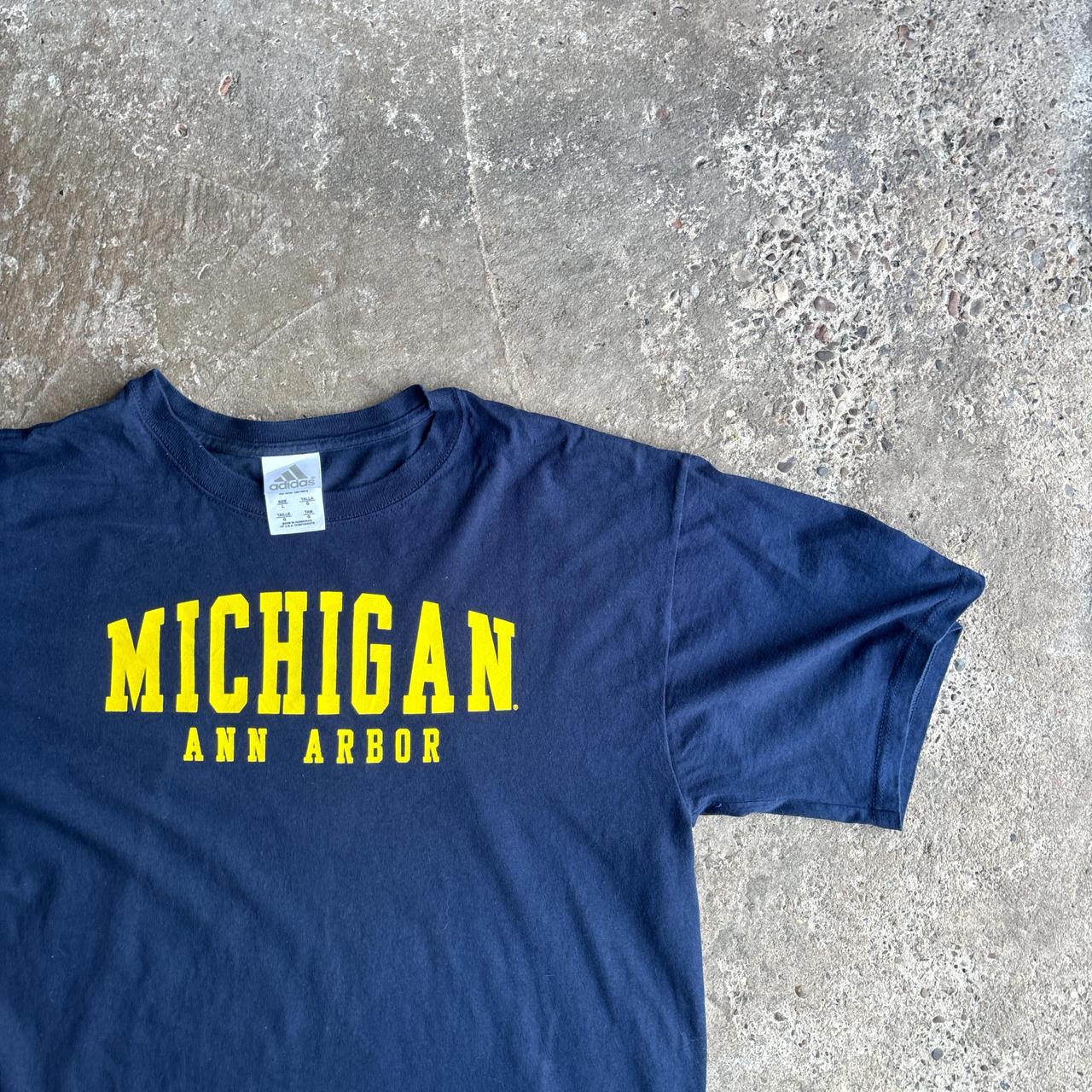 Navy Adidas ‘Michigan’ T-Shirt