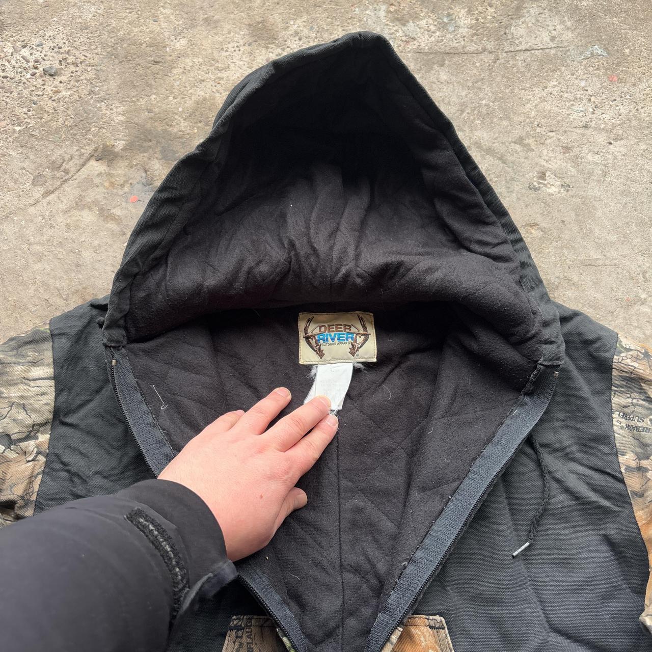Black and real tree workwear active jacket