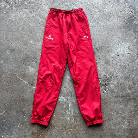 Vintage red Puma Commonwealth games track pants