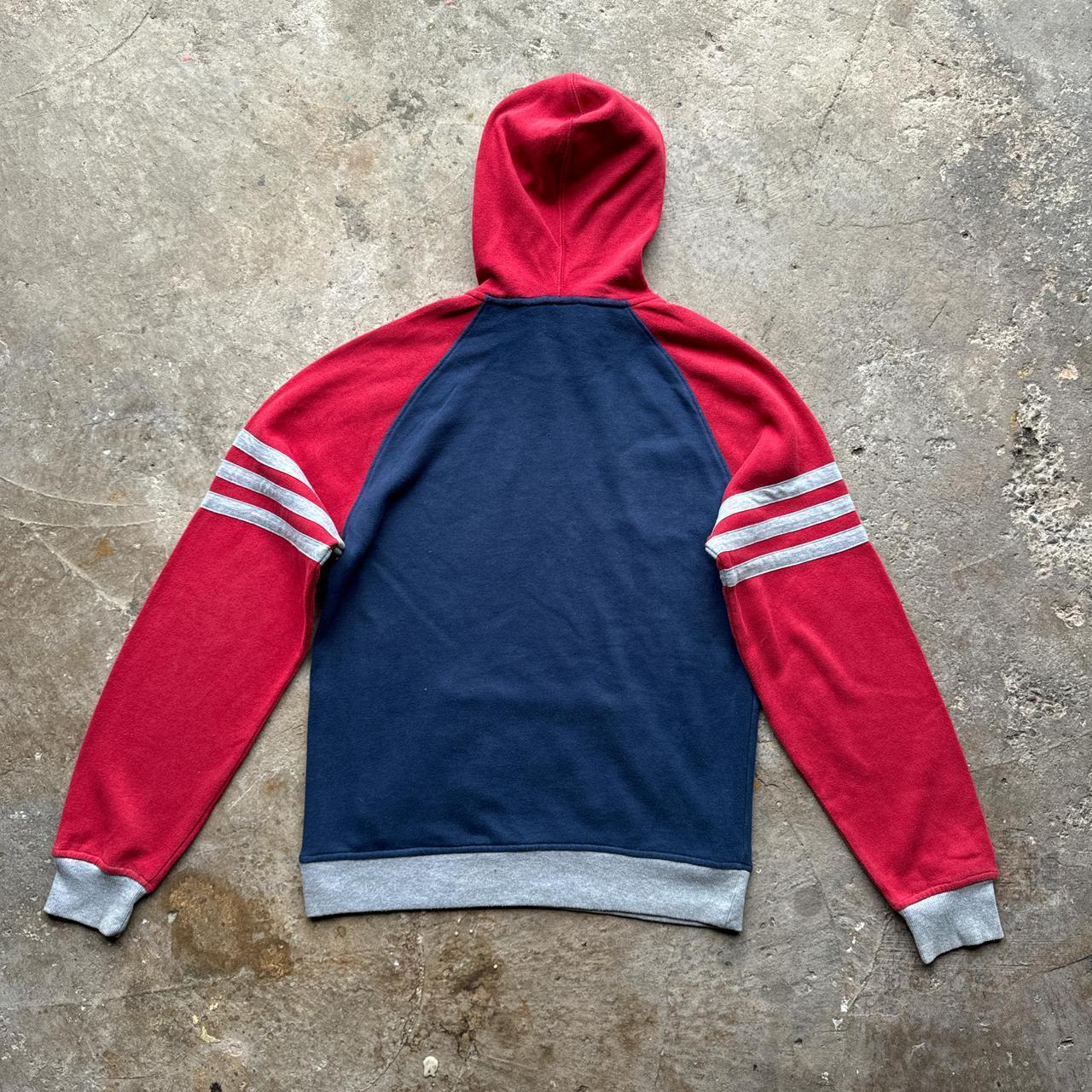 Red and navy adidas originals hoody