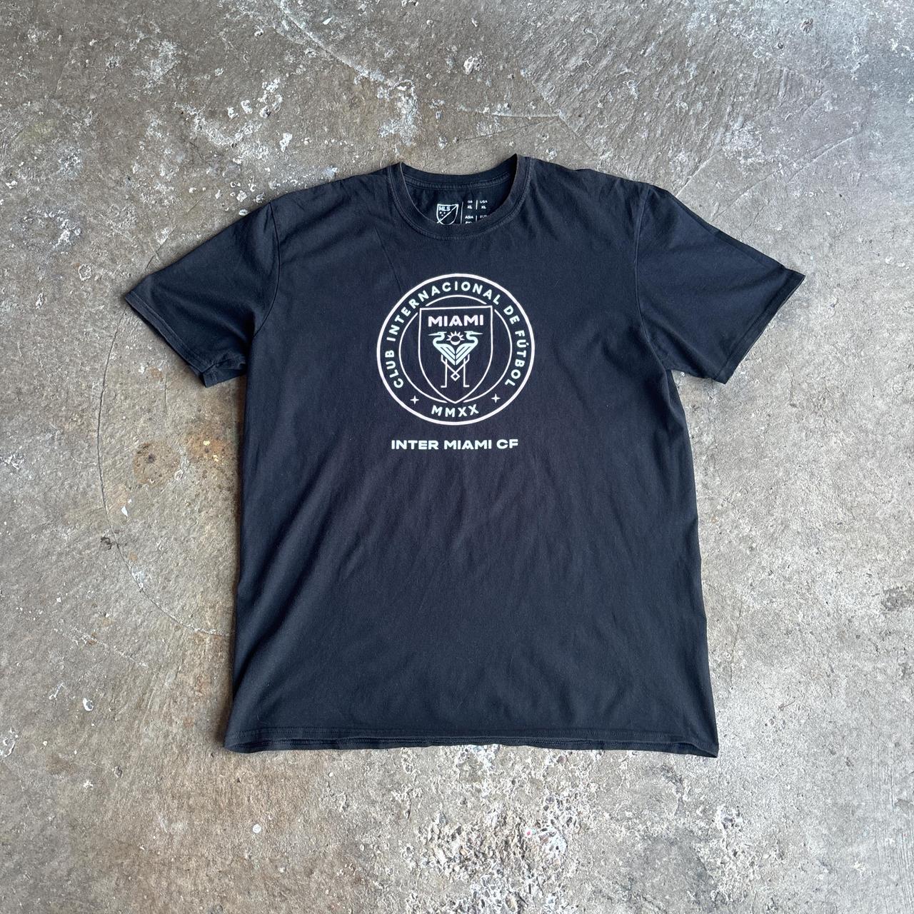 Black MLS Inter Miami Logo T-Shirt