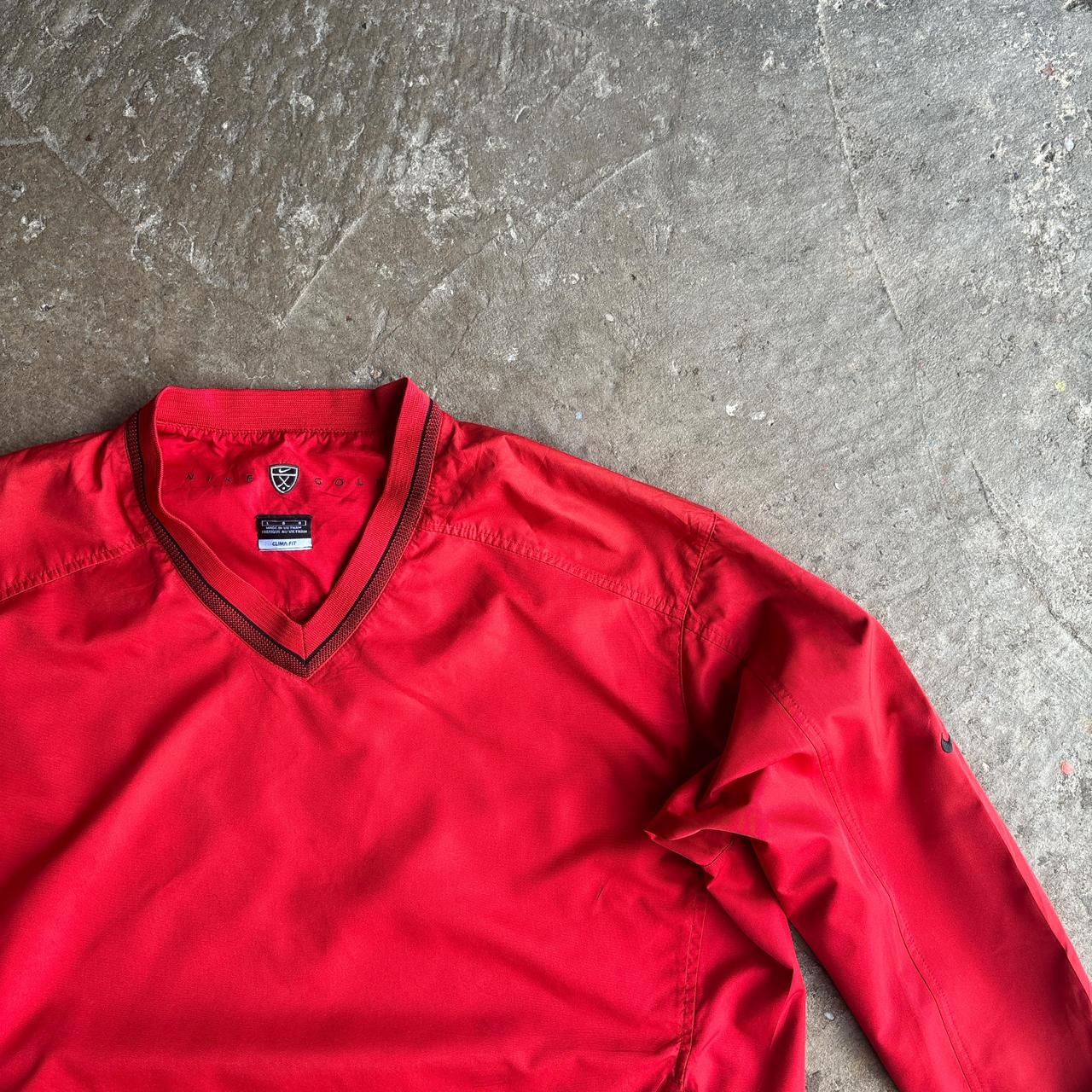 Red Nike Vintage Golf Windbreaker Jacket
