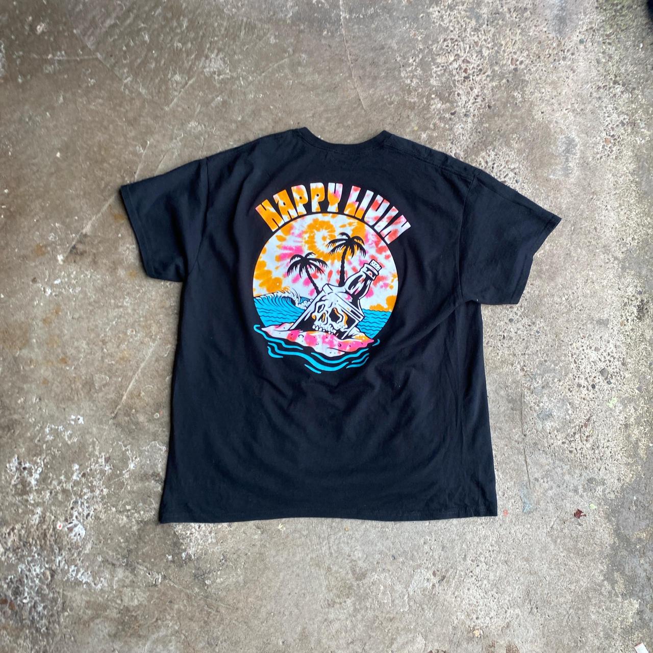 Black ‘Happy Liuin’ Bar T-Shirt