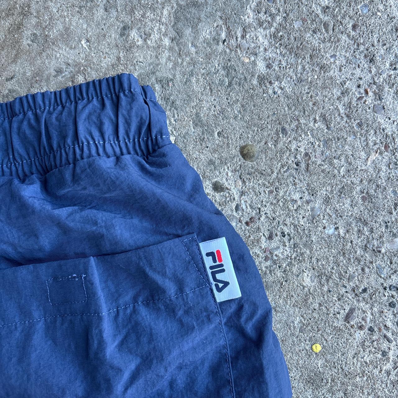 Navy & Red Fila Swim Shorts/Trunks