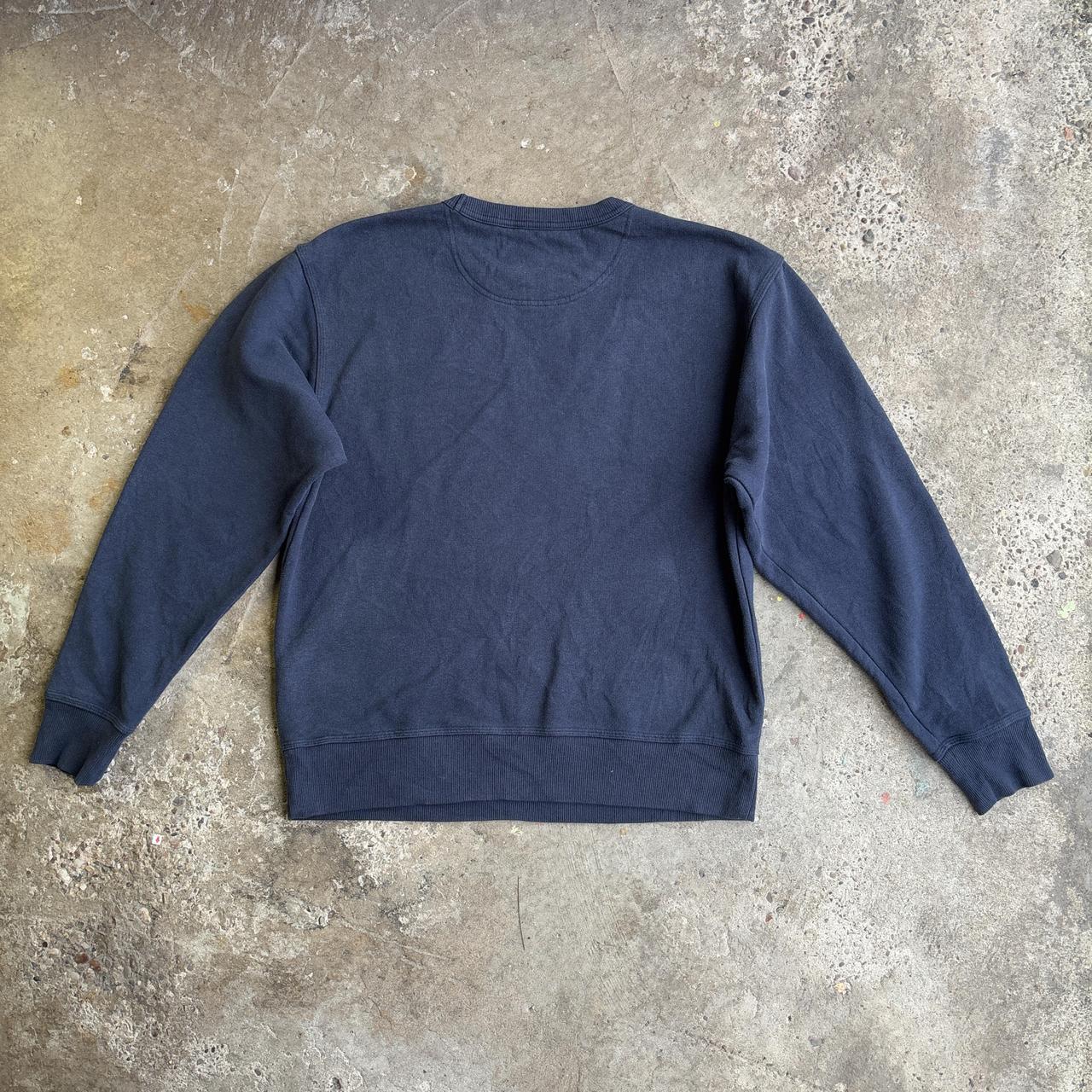 Navy Champion crew neck sweatshirt