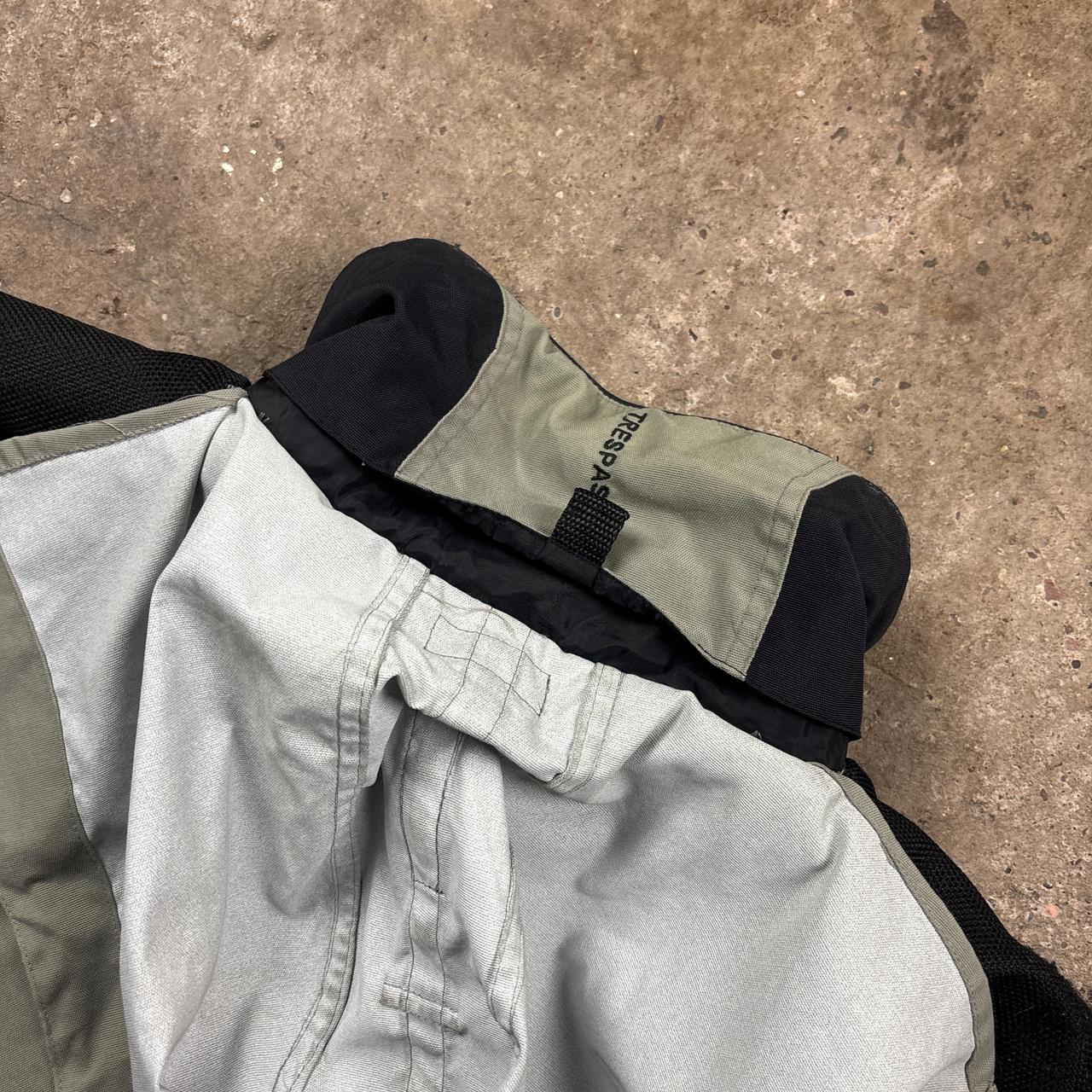 Grey and black waterproof Trespass winter jacket