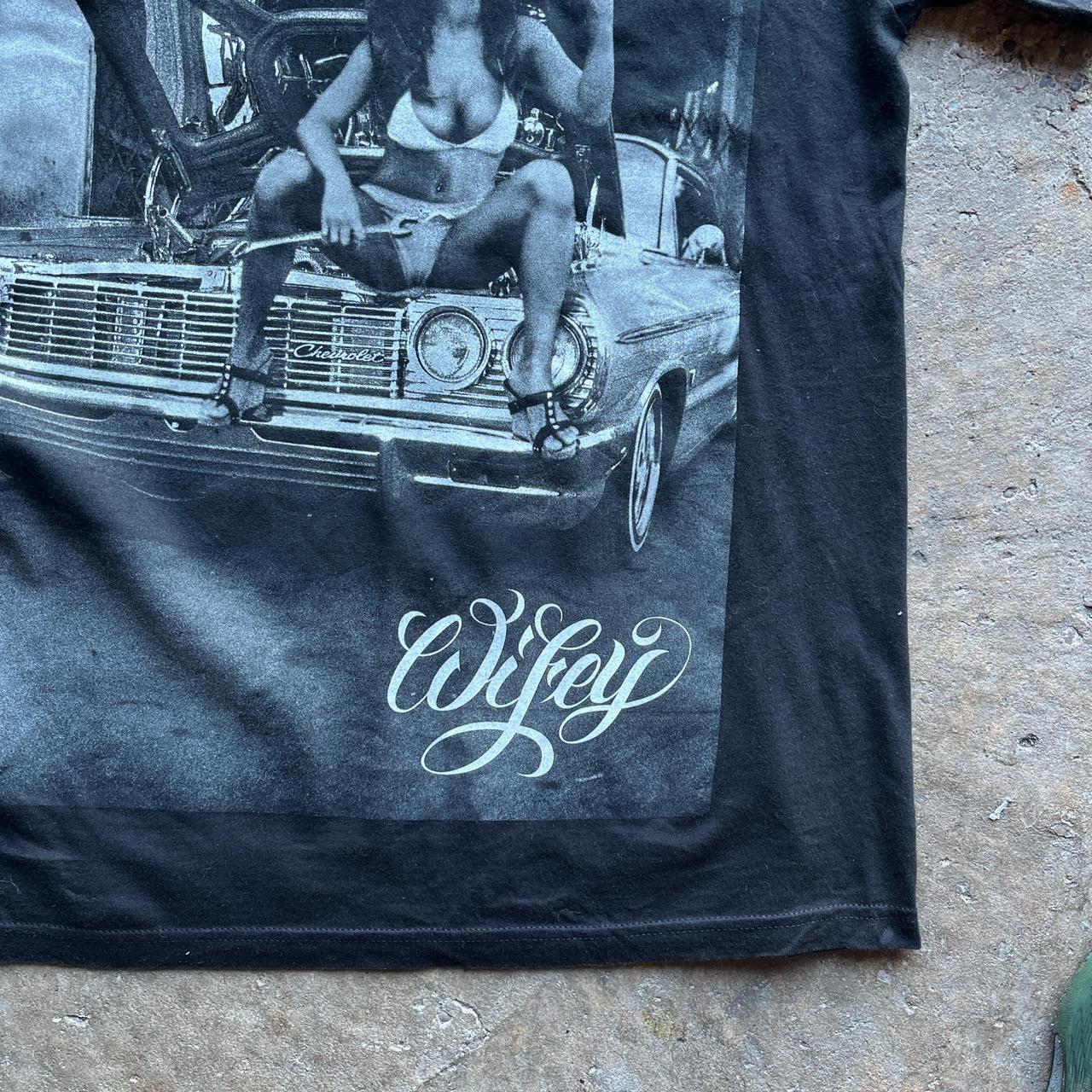 Wifey’ Vintage Black T shirt with Y2K style print