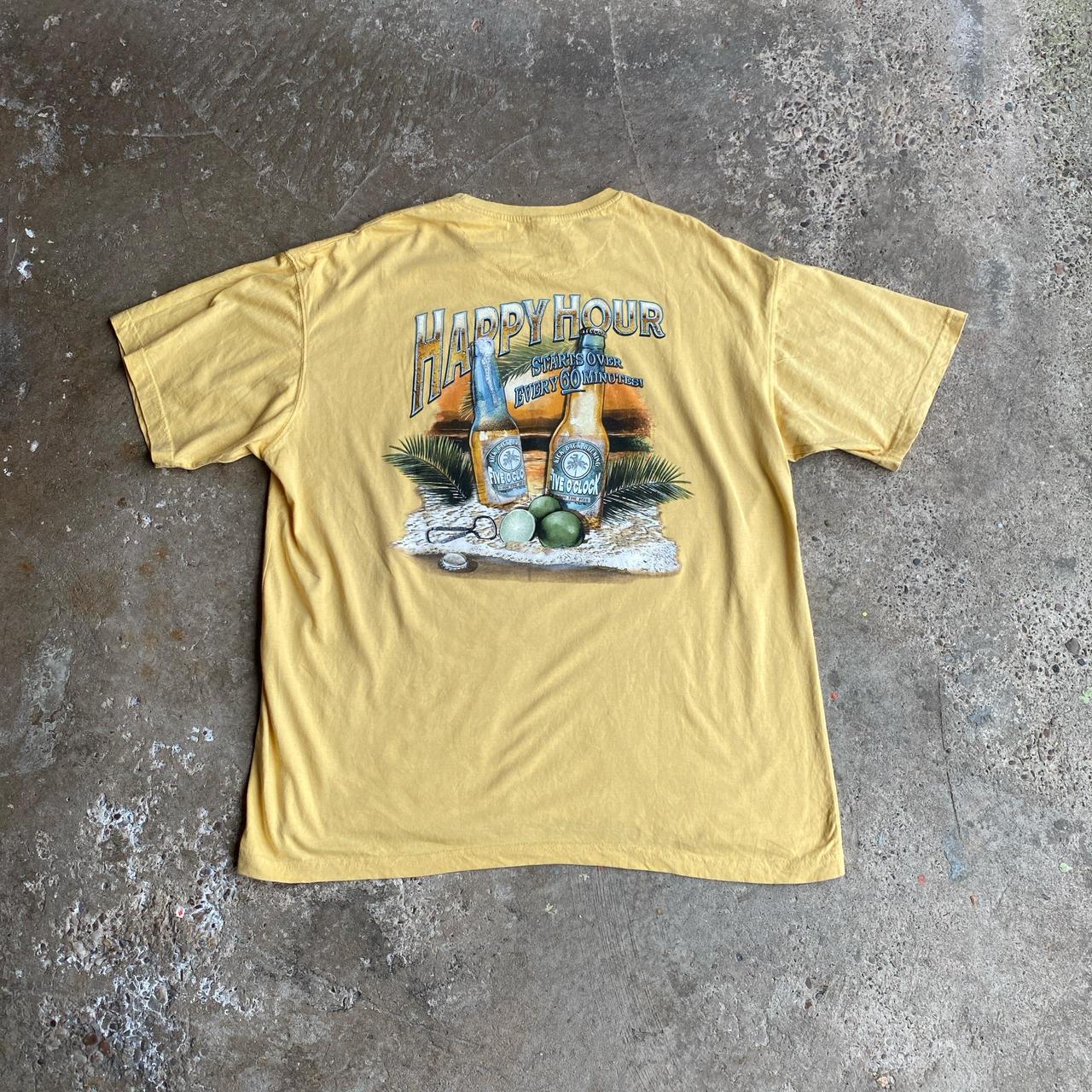 Yellow Newport Blue Graphic Bar T-Shirt