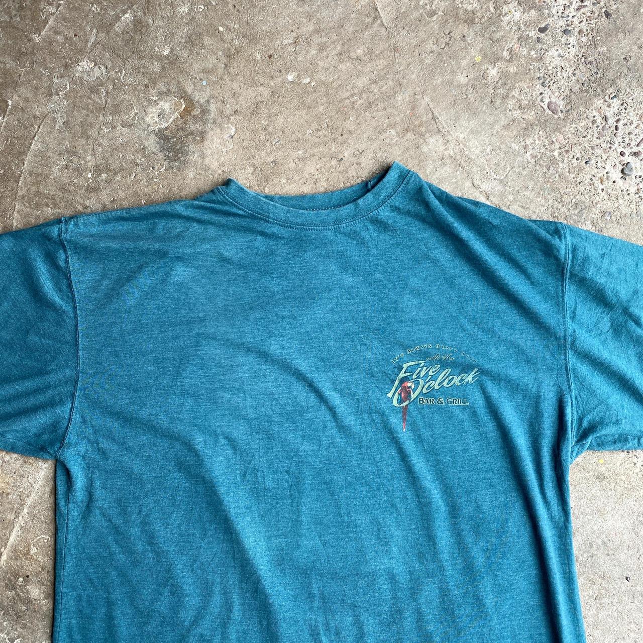 Blue ‘Five O’clock’ Bar T-Shirt