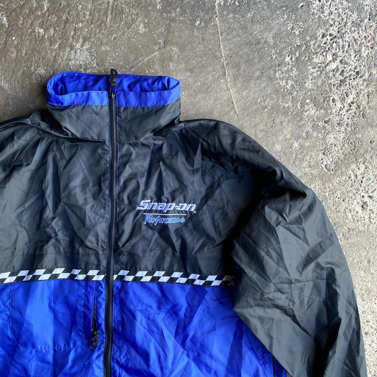 Blue & Black Full-Zip Windbreaker Jacket - XL