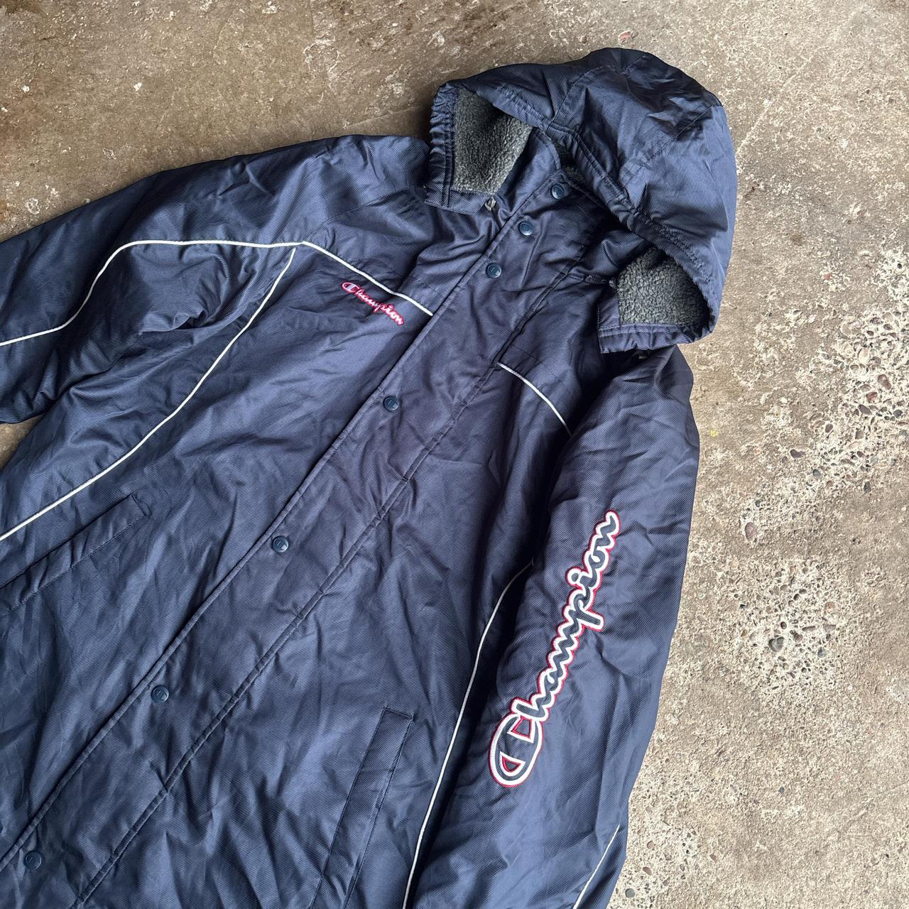 Navy Blue Champion Full-Zip Windbreaker Jacket - L