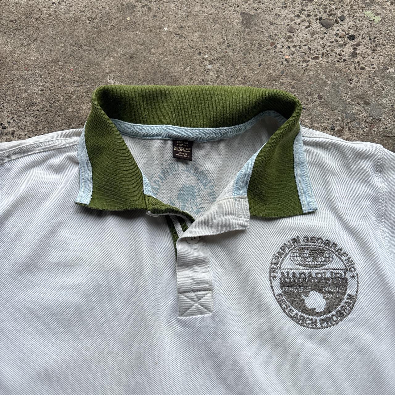 White Napapijri polo shirt - M