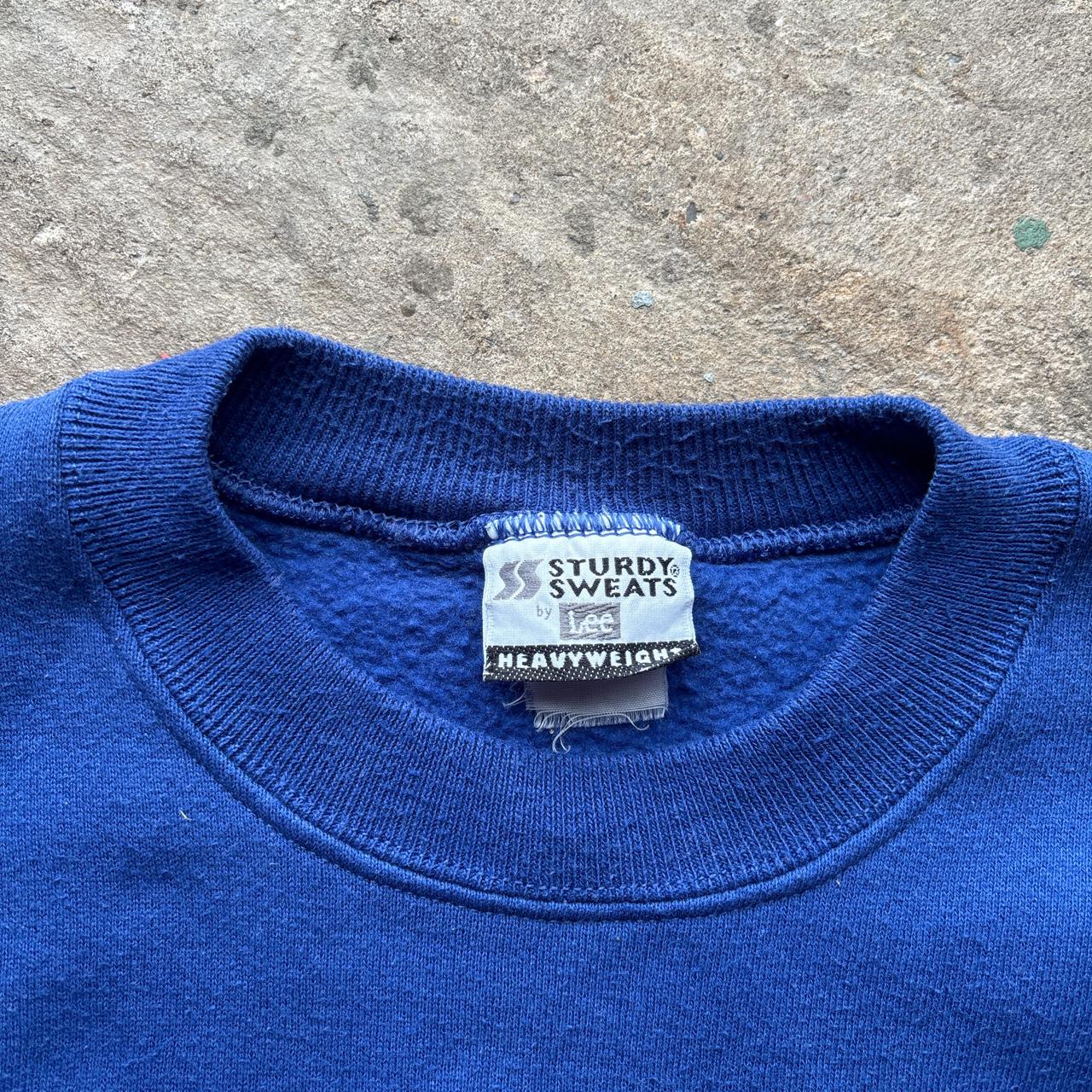 90s Blue Heavyweight Lee sweatshirt - S