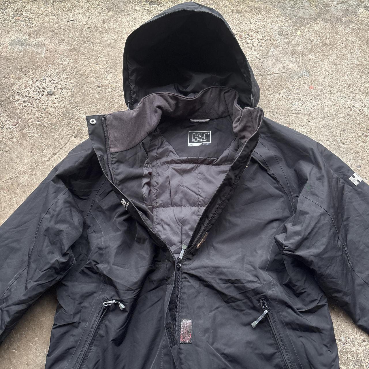 Helly Hansen black technical parka jacket