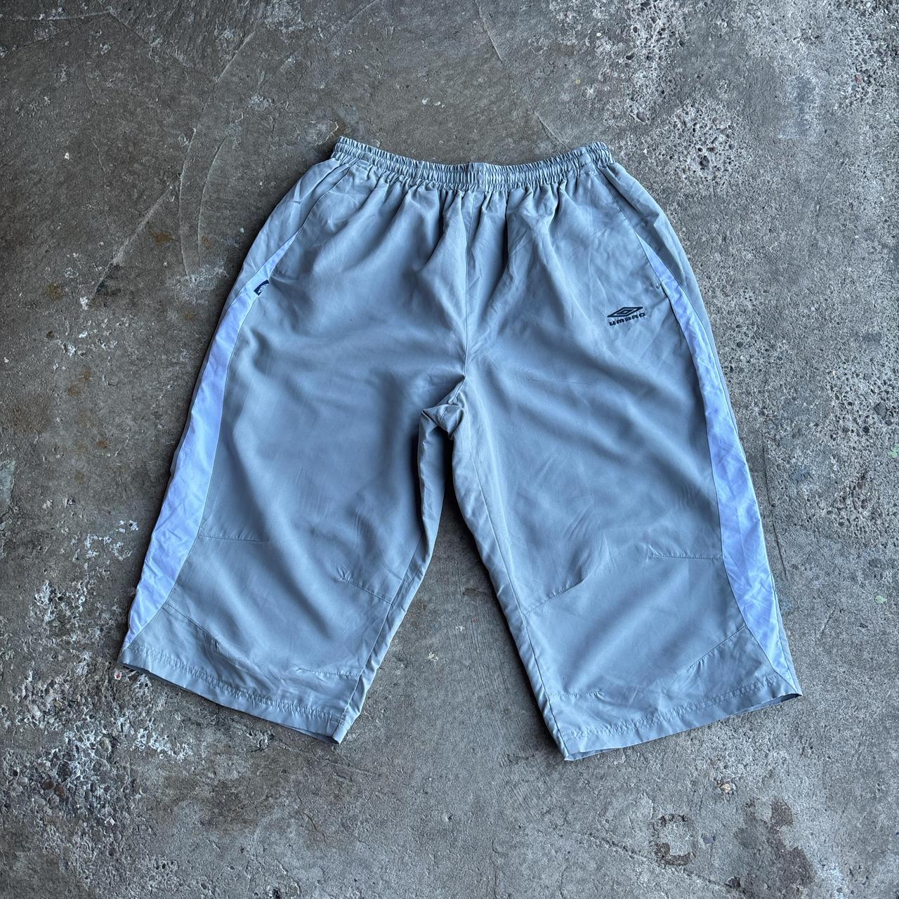 Grey 3/4 Length Umbro Sports Shorts