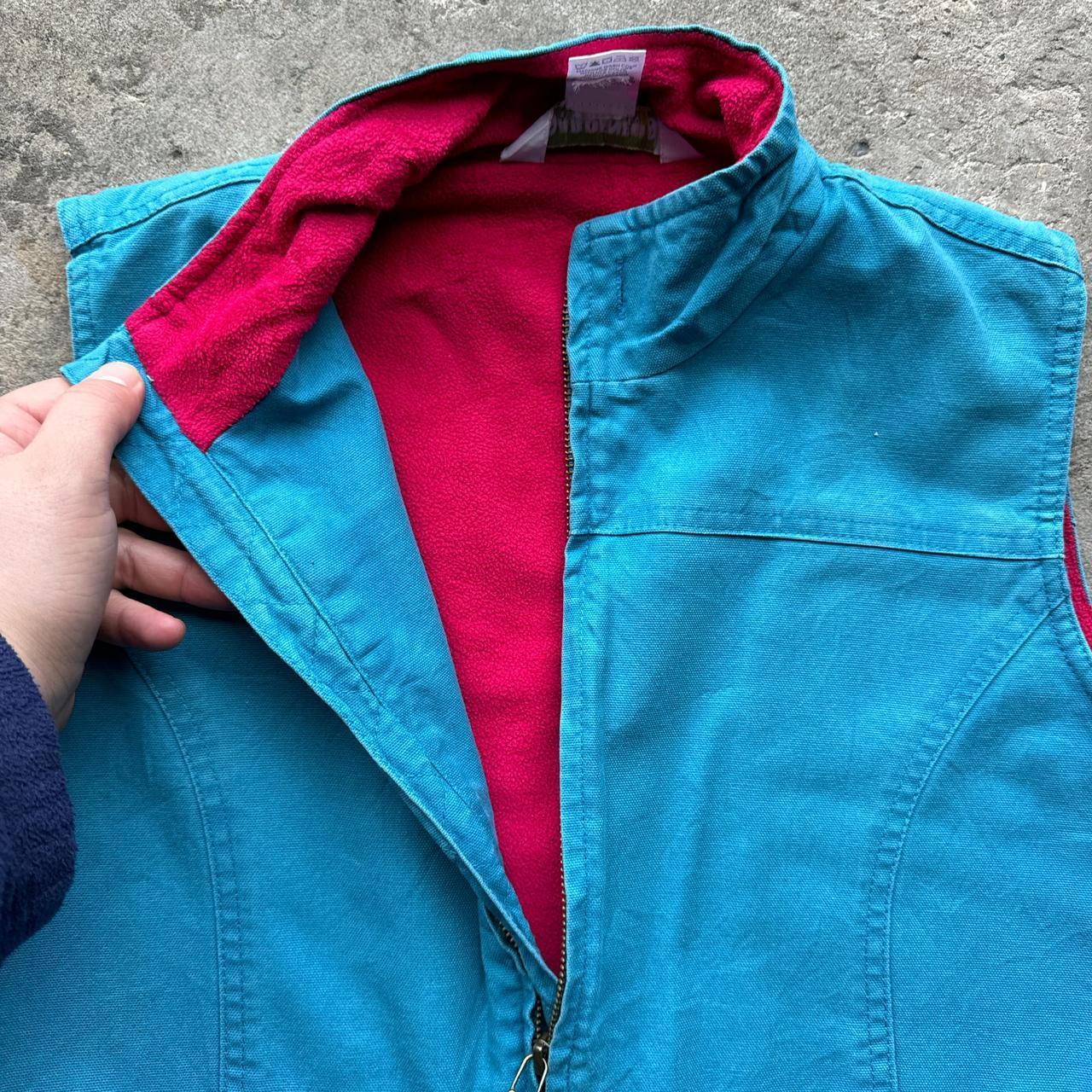 Blue and pink workwear vest / body warmer