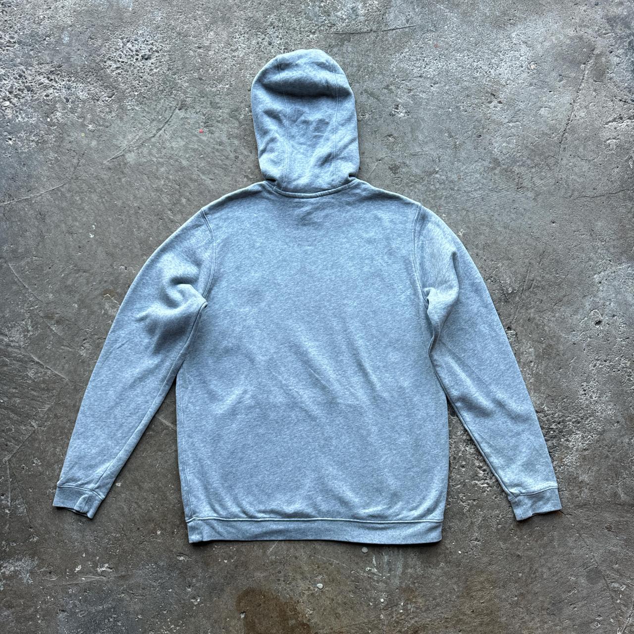 Grey Nike hoody with gym screen print and embroidered logo