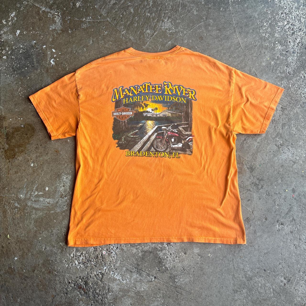 Orange Harley Davidson 00’s Graphic T-Shirt