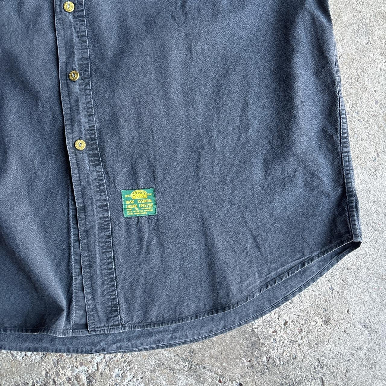 Vintage Washed black Camel short-sleeve shirt