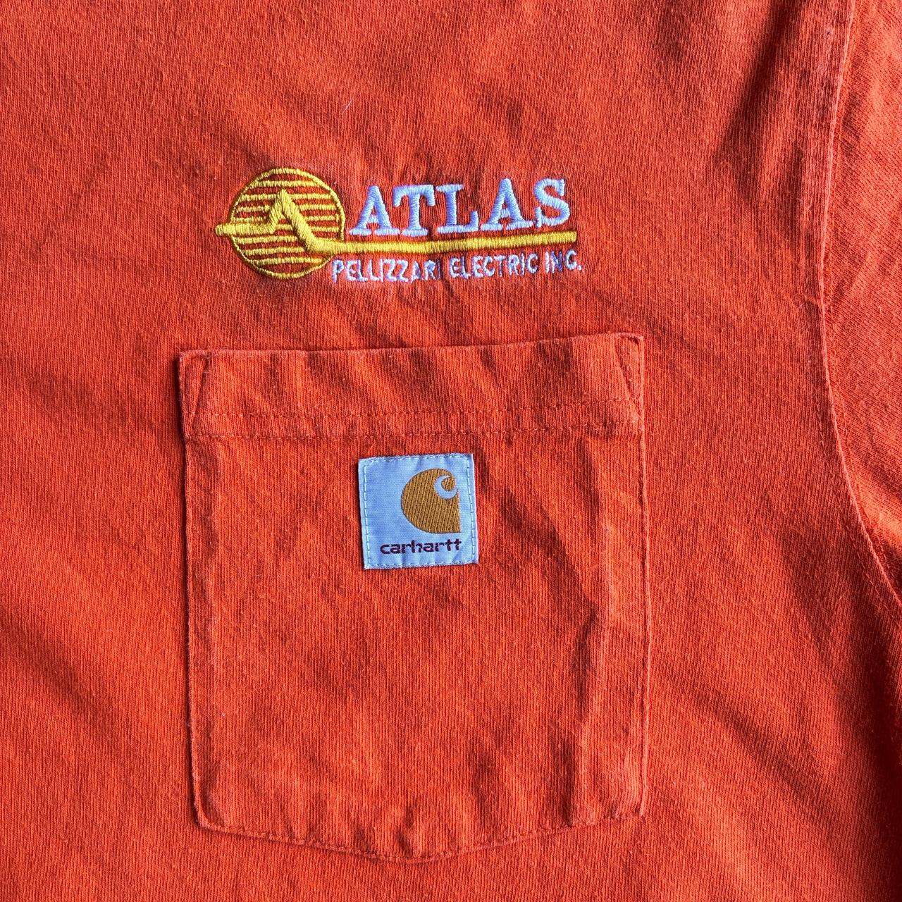 Orange Carhartt T-Shirt w/ ‘Atlas’ Embroidery