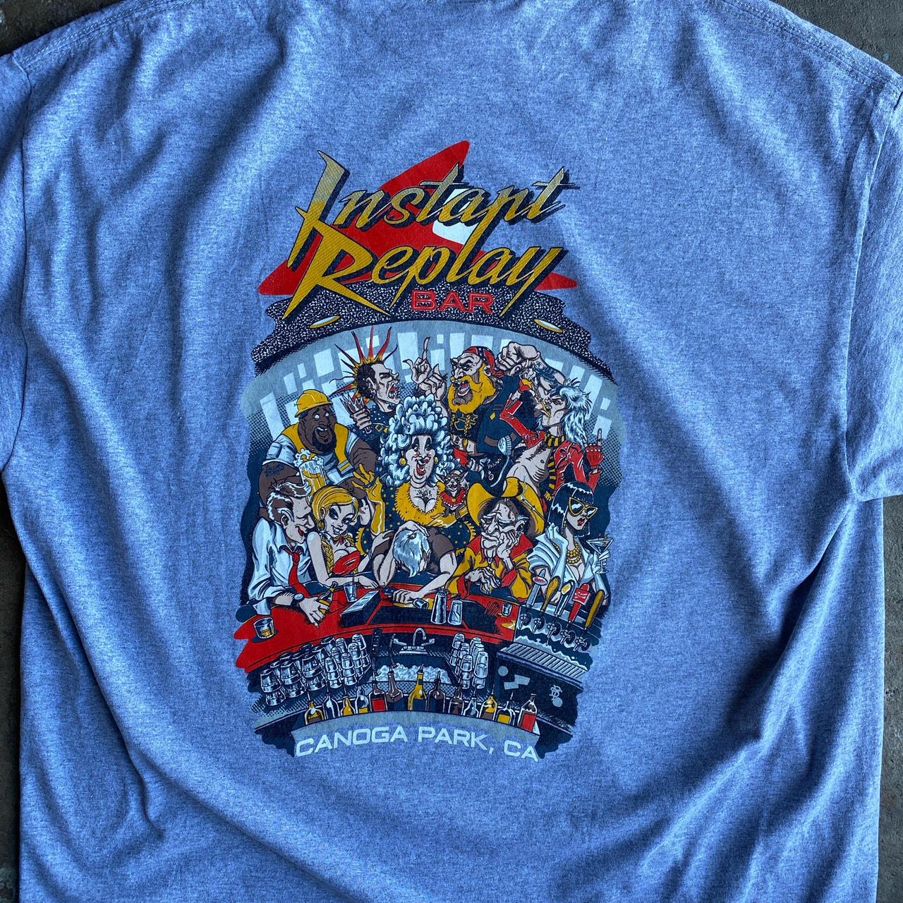 Grey ‘Instant Replay Bar’ T-Shirt