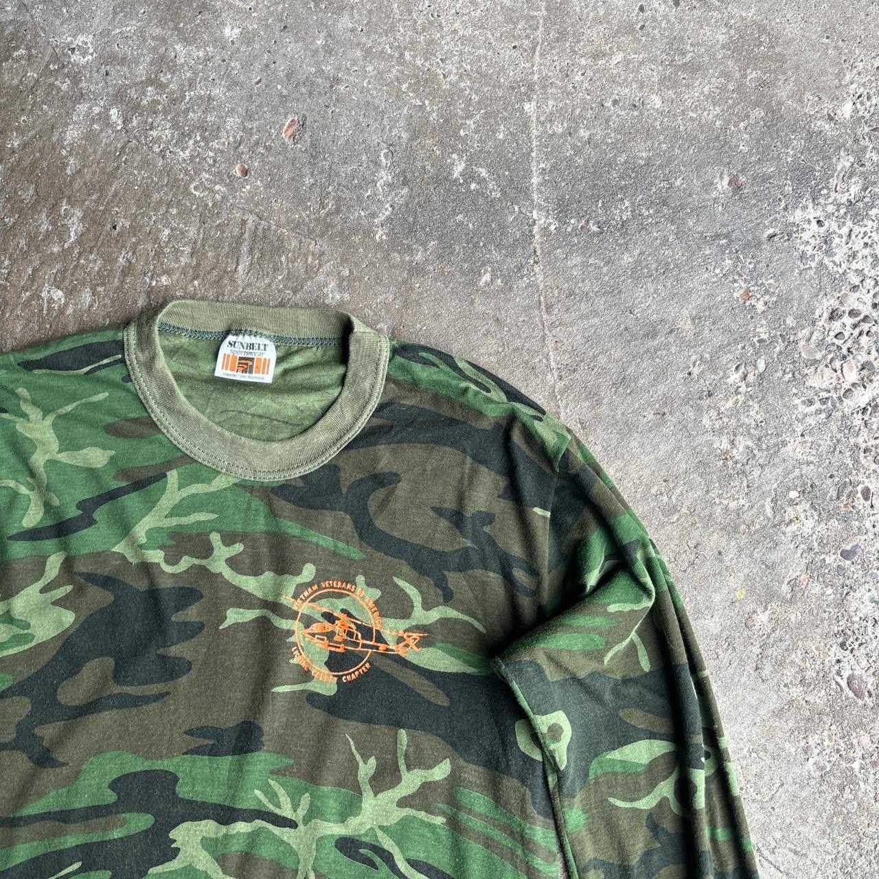 Green Camouflage Long-Sleeve T-Shirt